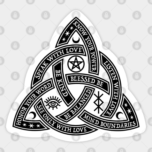 Good Witch Trinity Knot Sticker by RavenWake